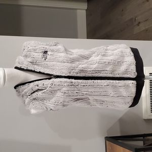 The North Face fuzzy vest